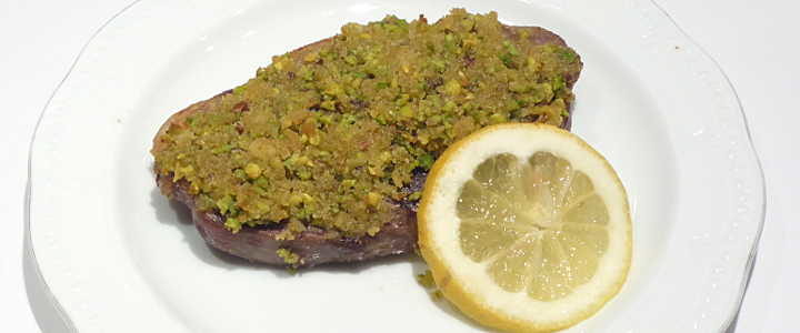 costolette di agnello al pistacchio