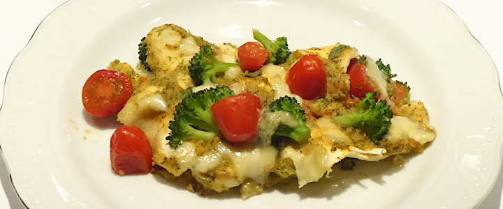 Lasagne ai broccoli e pomodorini